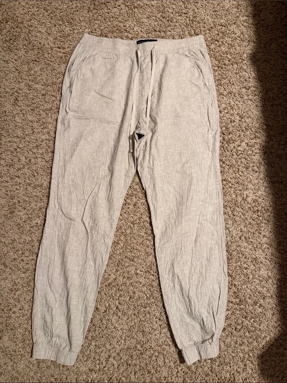 Abercrombie & Fitch Light Beige Men's Jogger Pants